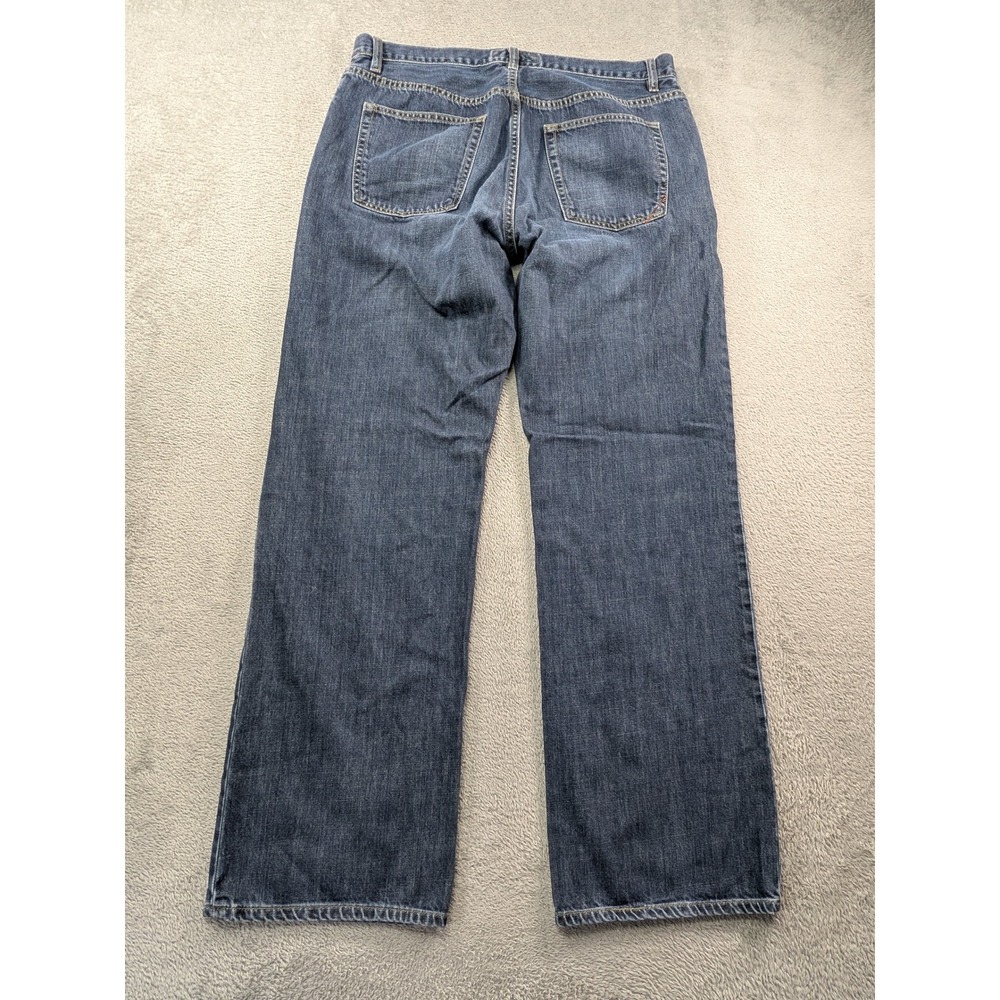 Banana Republic Mens Straight Leg Blue Jeans 100% Cotton 35x32 Medium Wash - Picture 3 of 10
